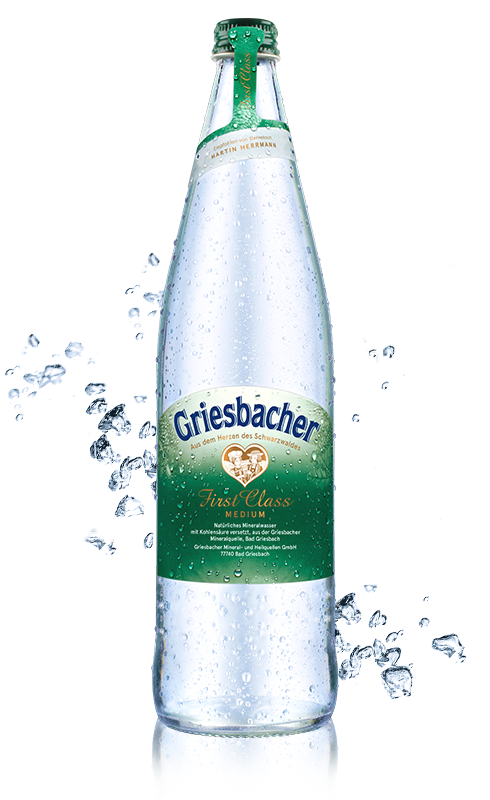 Griesbacher Mineralwasser Flasche First Class medium